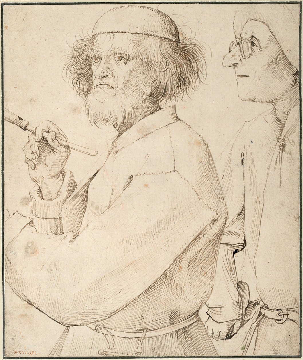 Maleren og Køberen, ca. 1565 af Bruegel
