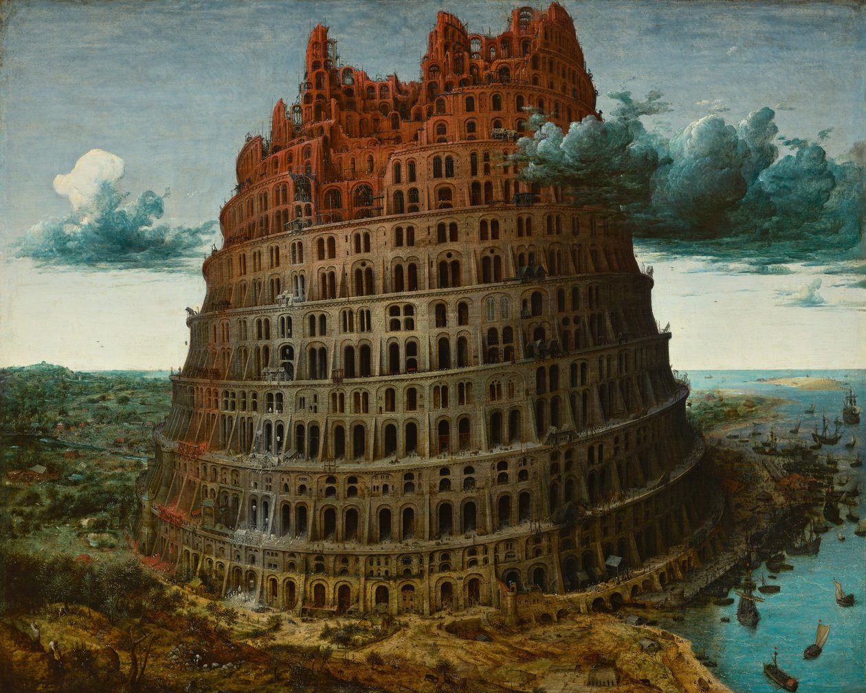 Babelstårnet, ca. 1565 af Bruegel
