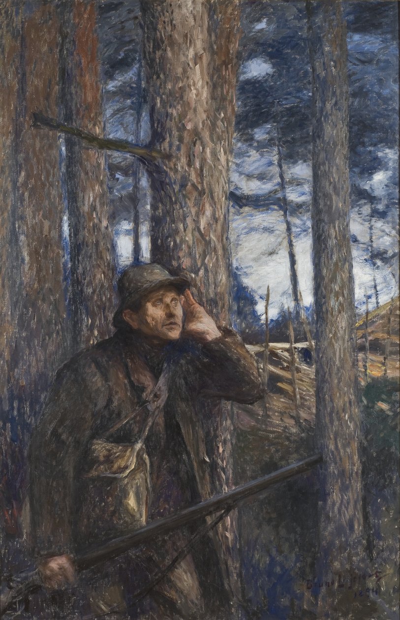 En krybskytte, 1894 af Bruno Andreas Liljefors