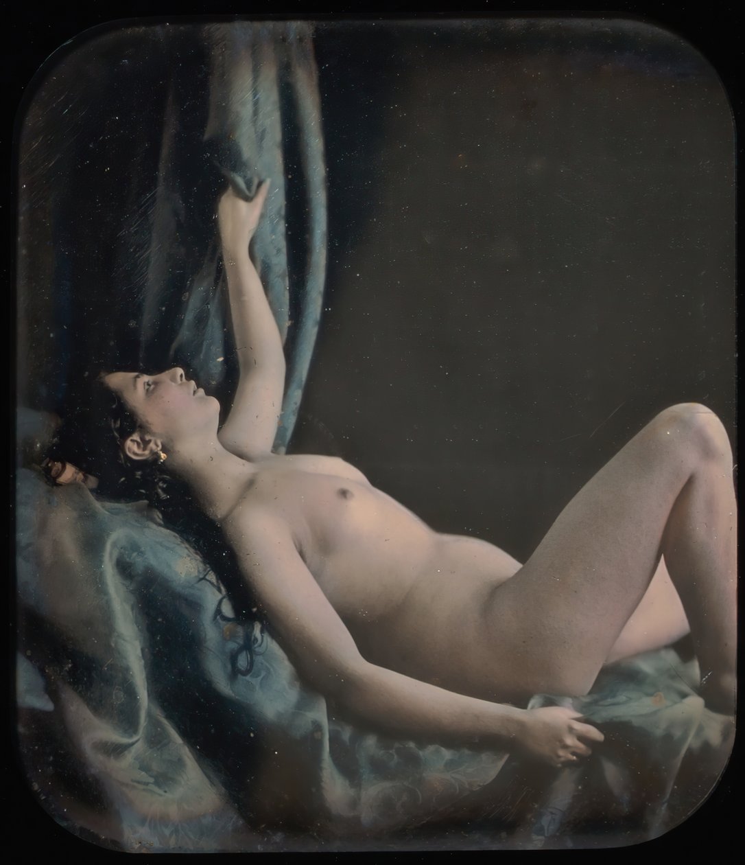 [Liggende nøgen kvinde poseret som Danae], 1850