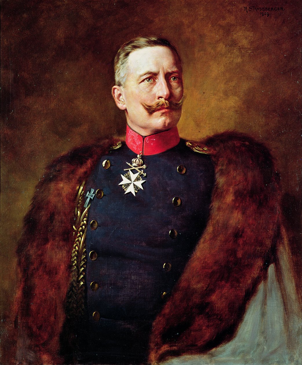 Portræt af kejser Wilhelm II (1859-1941) af Bruno Heinrich Strassberger