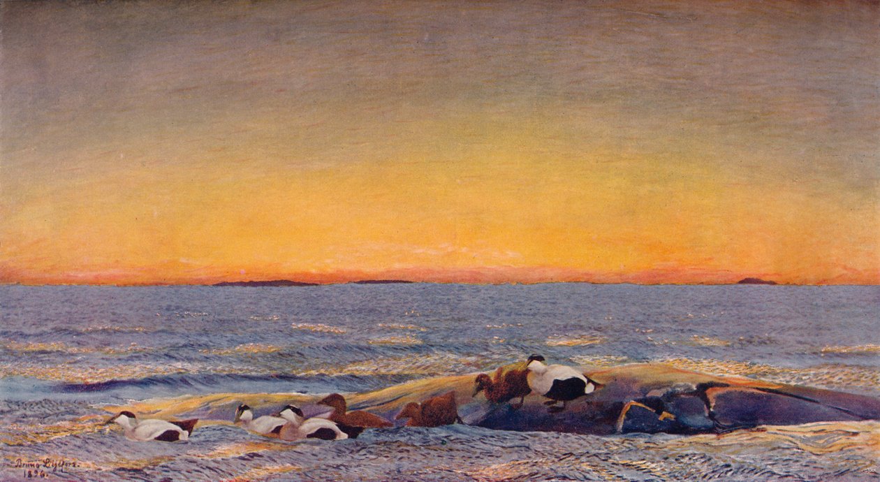 Solopgang, 1896 af Bruno Andreas Liljefors