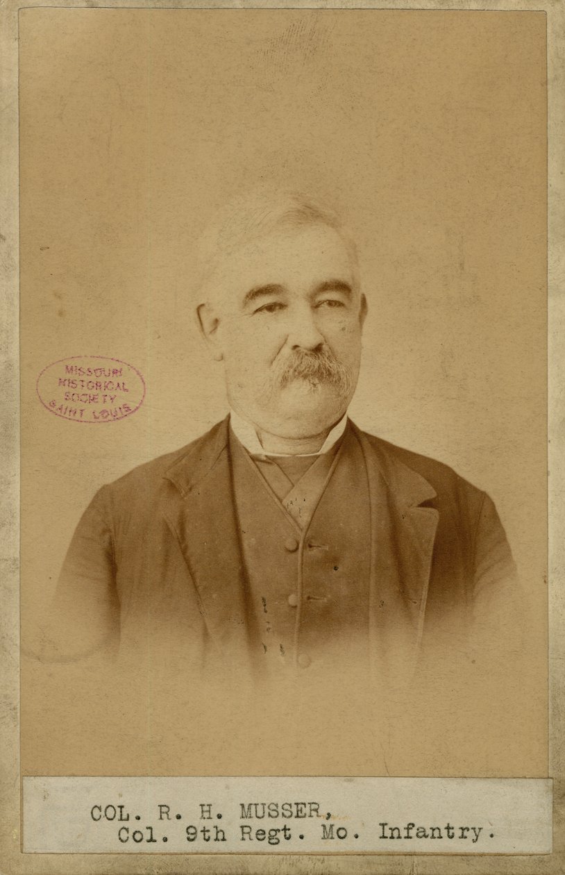 Richard H. Musser, oberst, 9. Missouri-infanteri (Konføderationen) af Brunswick J. Sharer