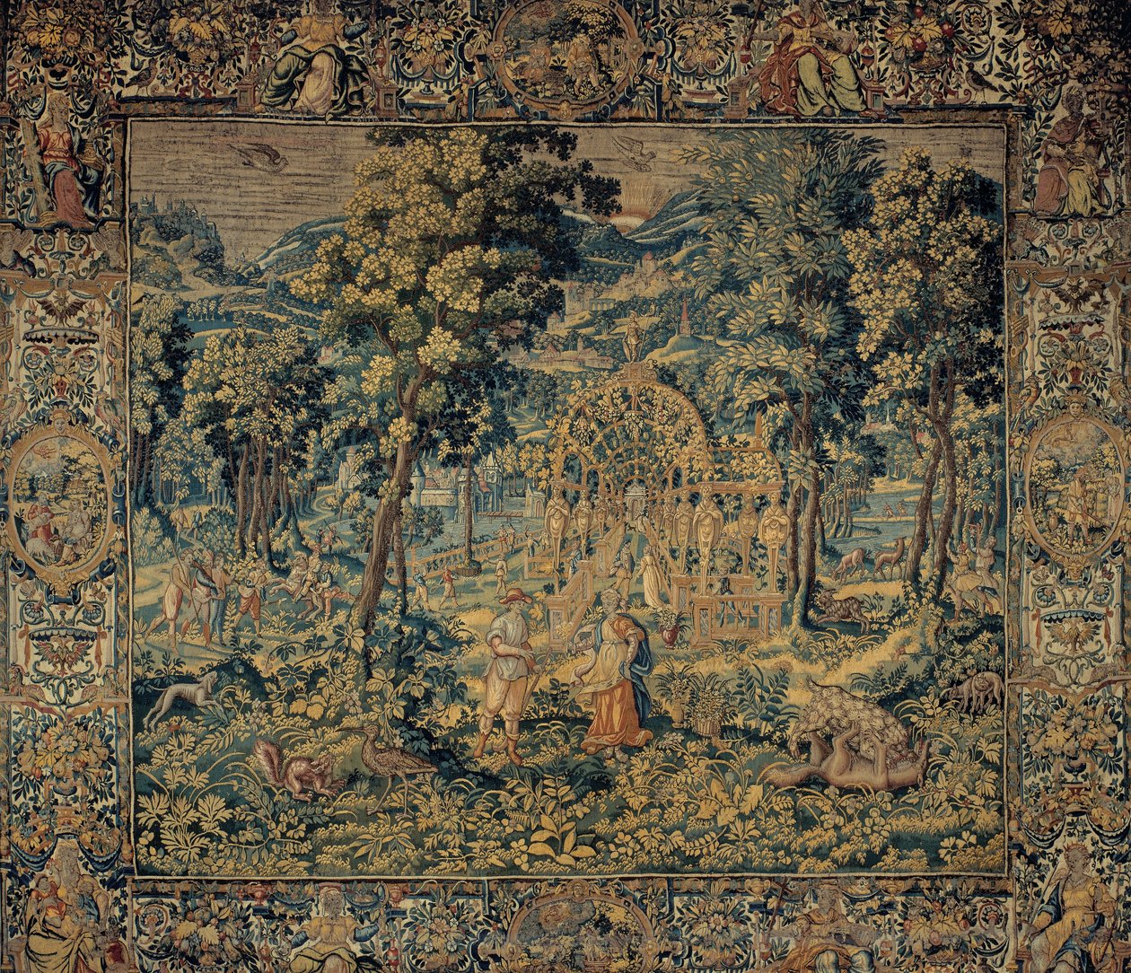 Vertumnus og Pomona af Brussels Manufactory