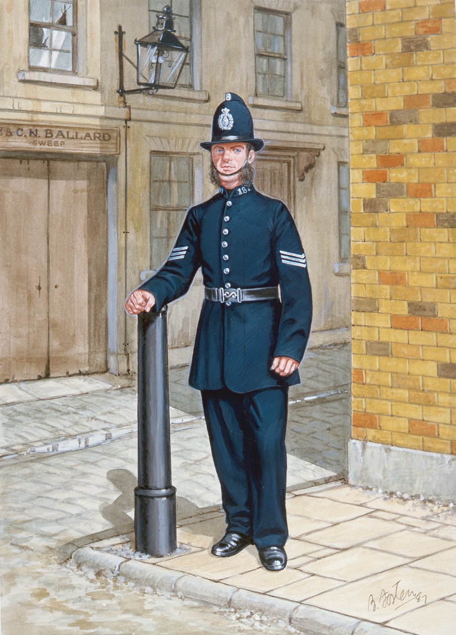 En sergent fra 1865 (farvelitografi) af Bryan Fosten