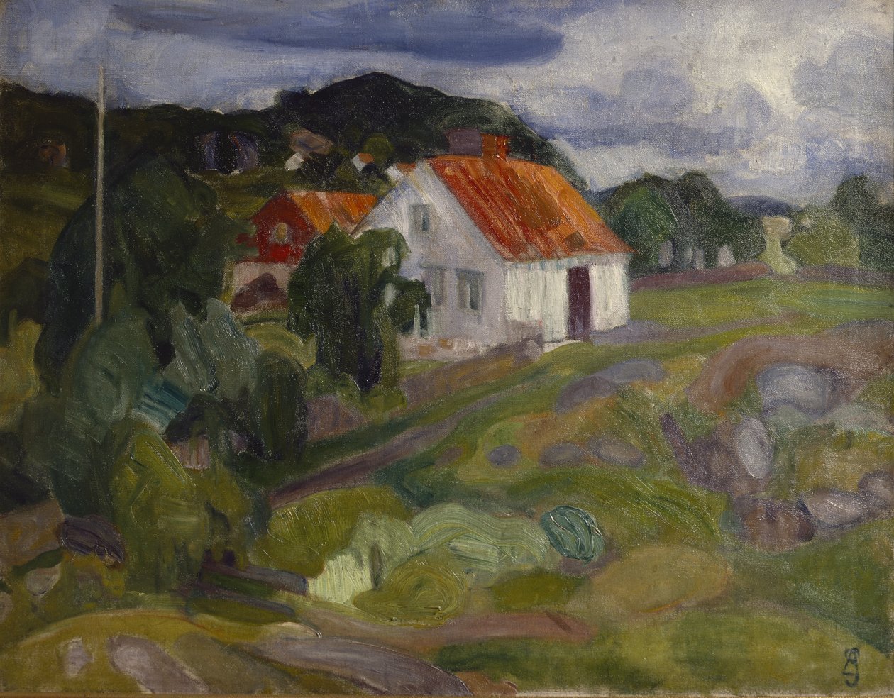 Vrengen, Nøtterøy (olie på lærred) af Brynjulf Larsson