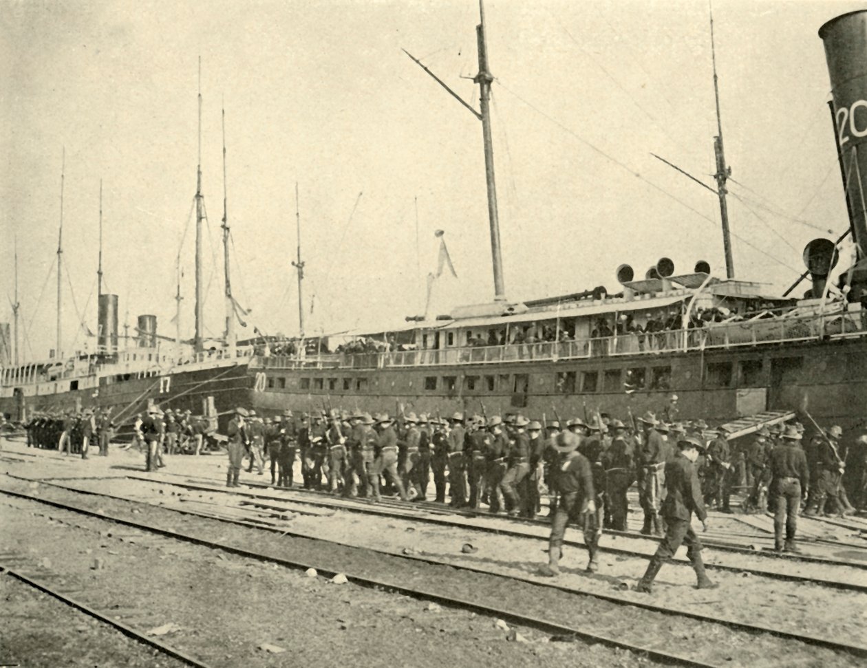 13. infanteri efter øvelse, spansk-amerikansk krig, juni 1898, 1899. af Burr McIntosh