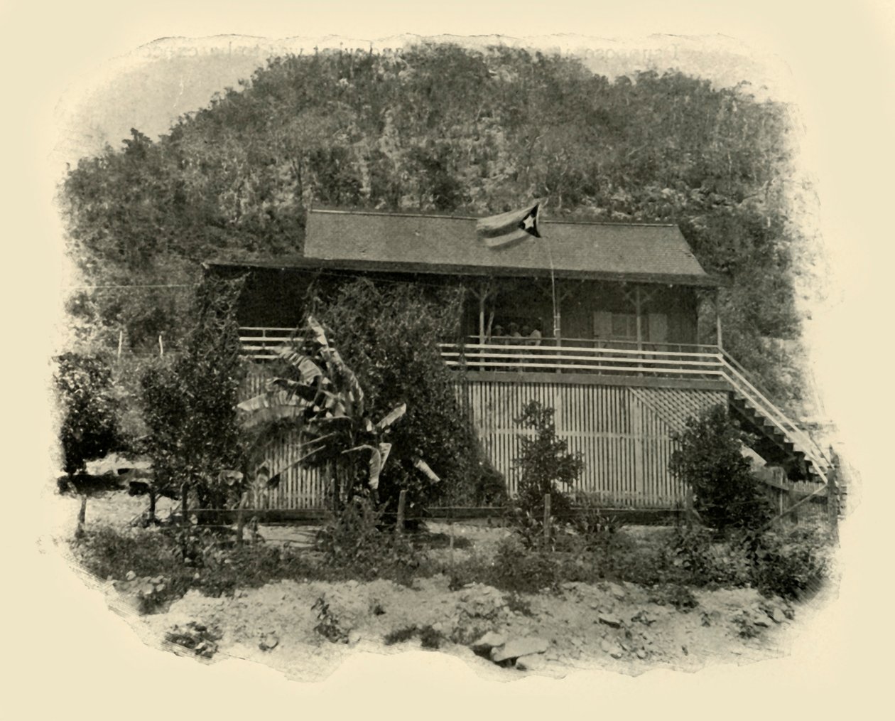 Cubansk hovedkvarter i Daiquiri, spansk-amerikansk krig, juni 1898, 1899. af Burr McIntosh