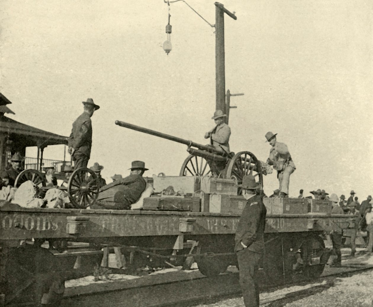 Sergent Borrowe and the Dynamite Gun, spansk-amerikansk krig, juni 1898, 1899. af Burr McIntosh