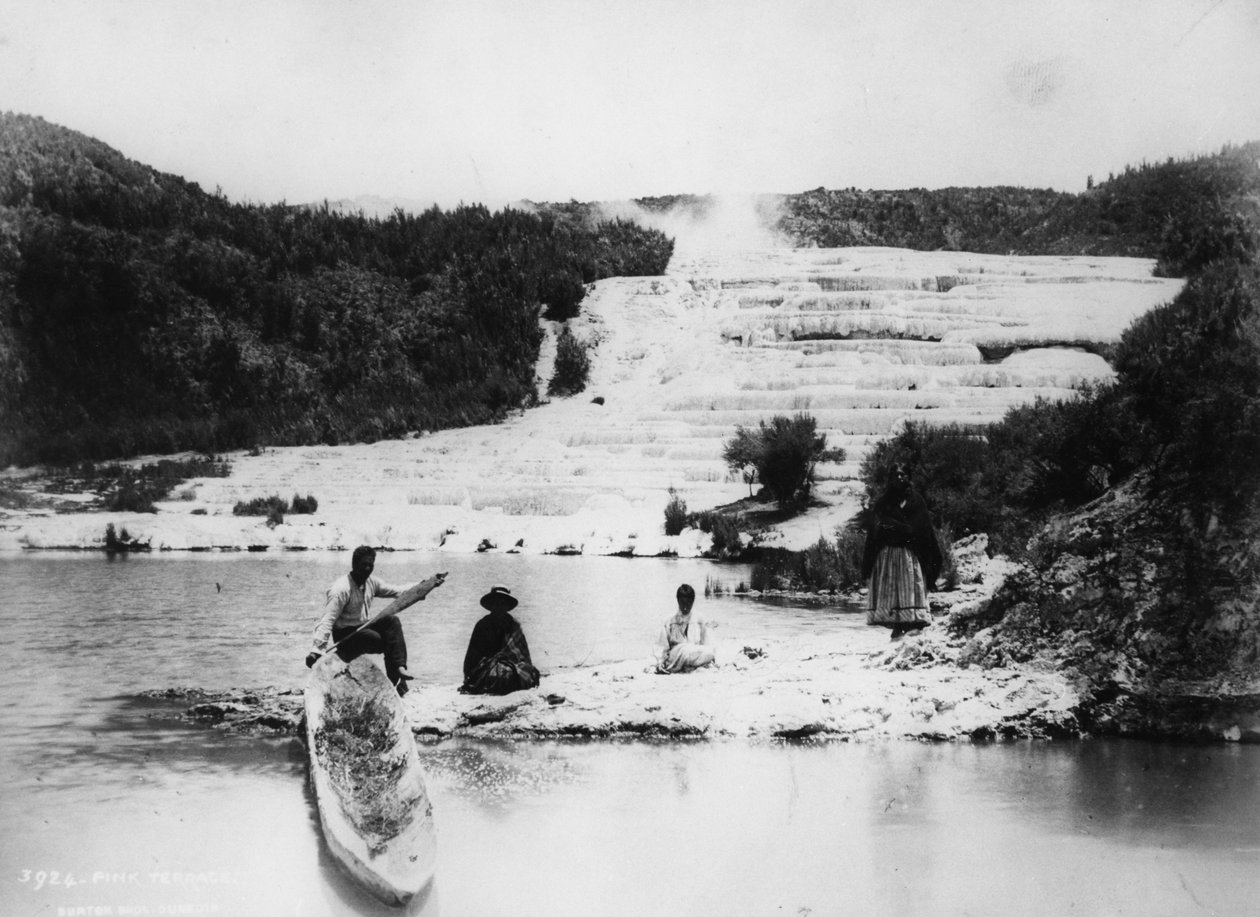 Lyserøde terrasser, ca. 1880