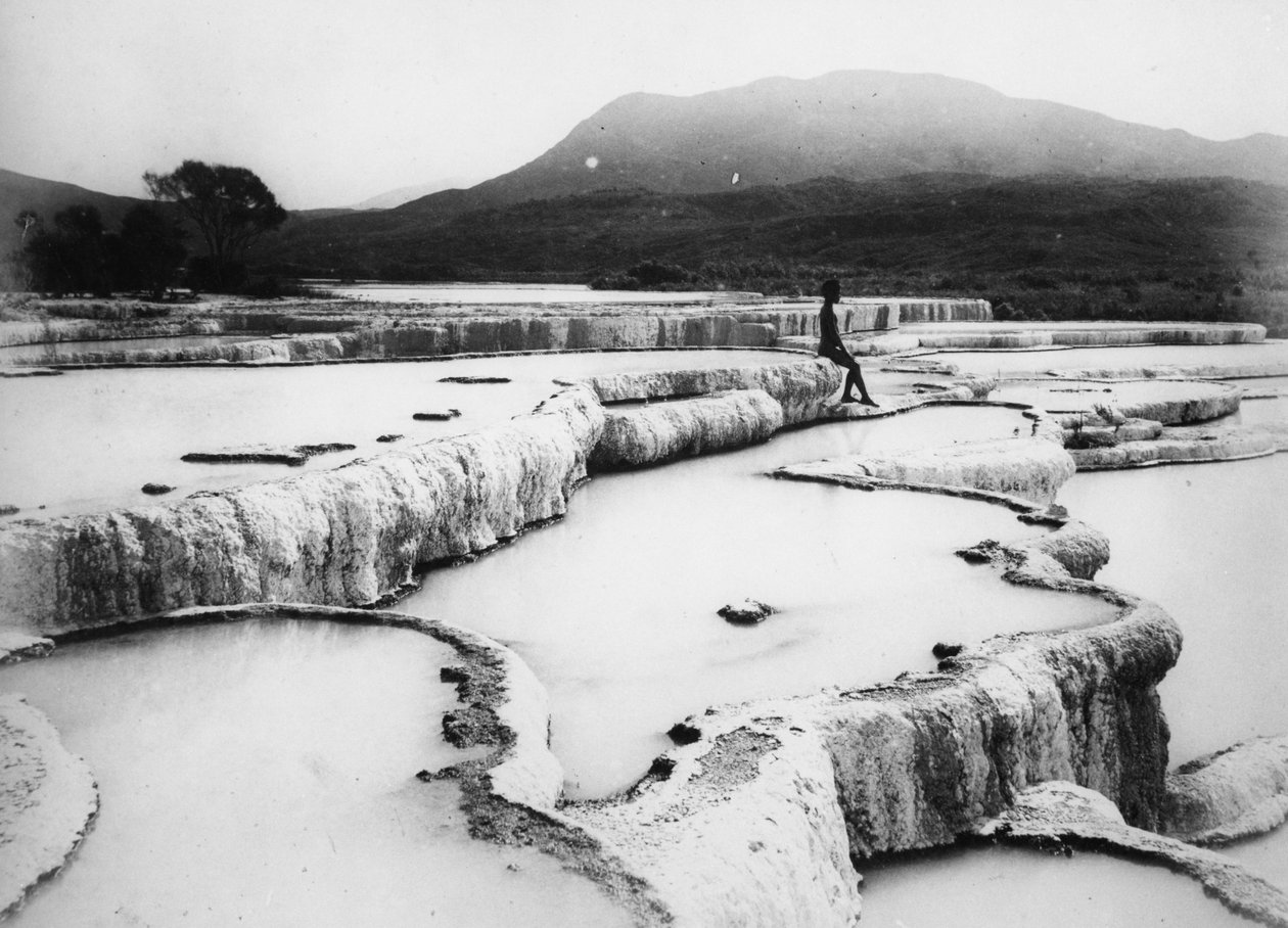 Varmtvandsbassinerne og hvide terrasser, ca. 1880