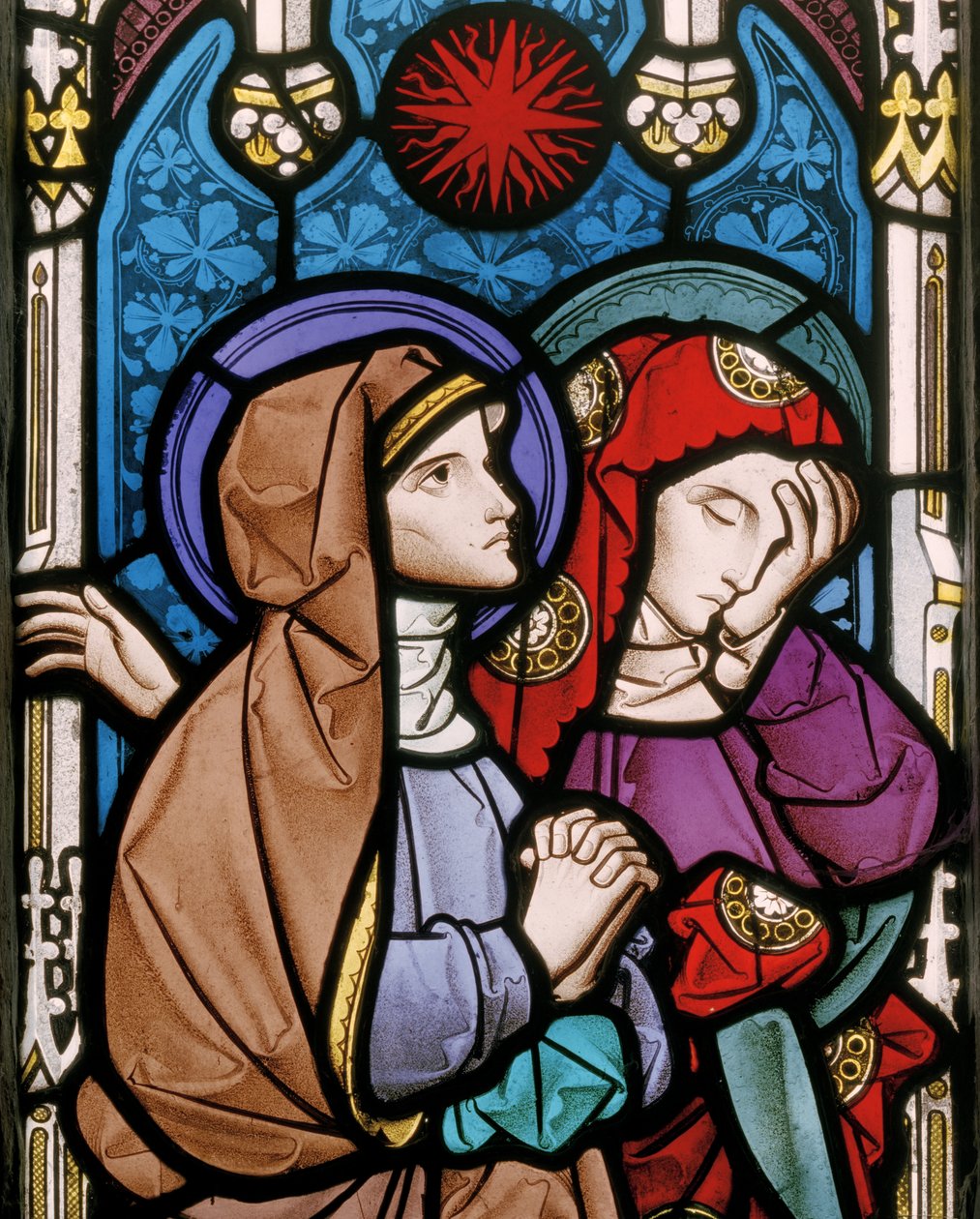 Little Kimble, All Saints, Heaton, Butler & Bayne, Bayne, The Two Maries/Marys af Butler and Bayne & Hassam Alfred (1843 1868) Heaton