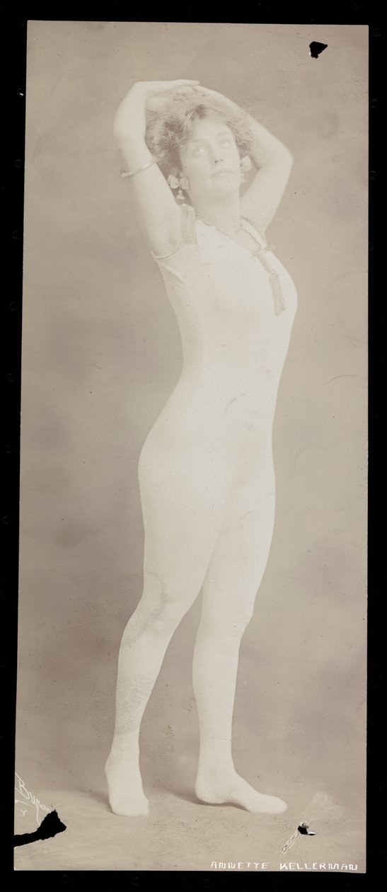Annette Kellerman., ca. 1900 (sølv gelatinetryk) af Byron Company