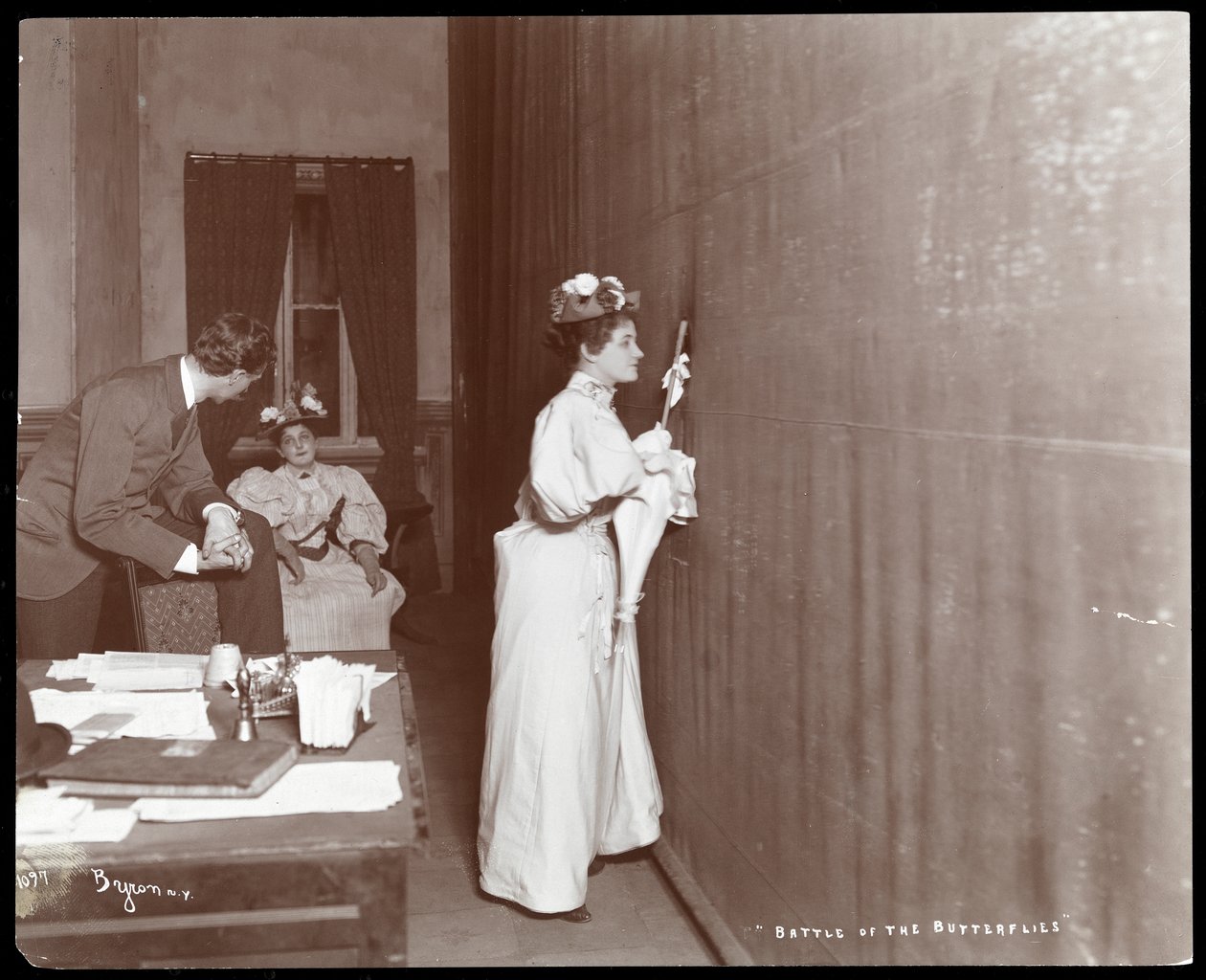 Backstage i Irving Palace Theatre, New York, under en forestilling af 