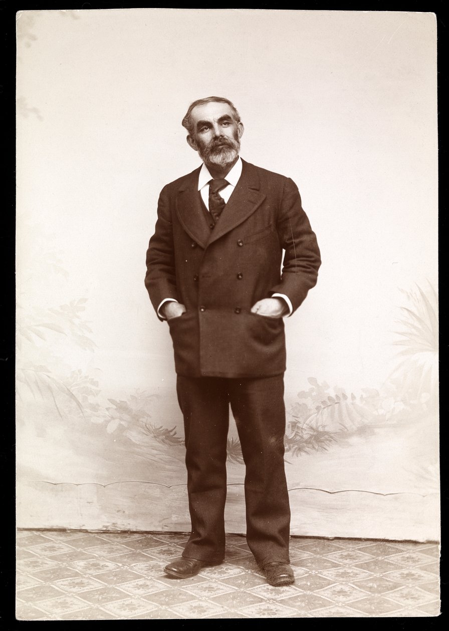 Labourleder John Burns, 1893-4 (sølv gelatinetryk) af Byron Company
