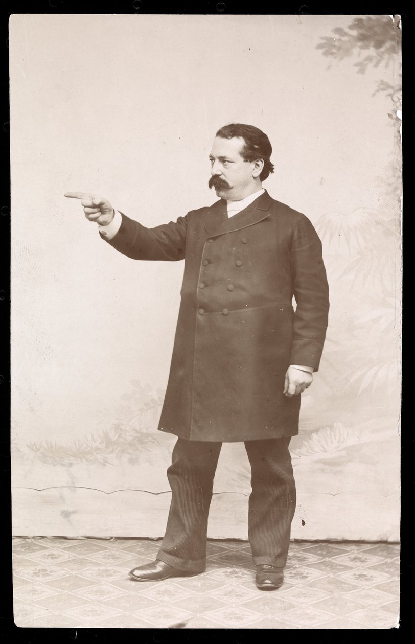 Labourleder Samuel Gompers, 1893-4 (sølv gelatinetryk) af Byron Company