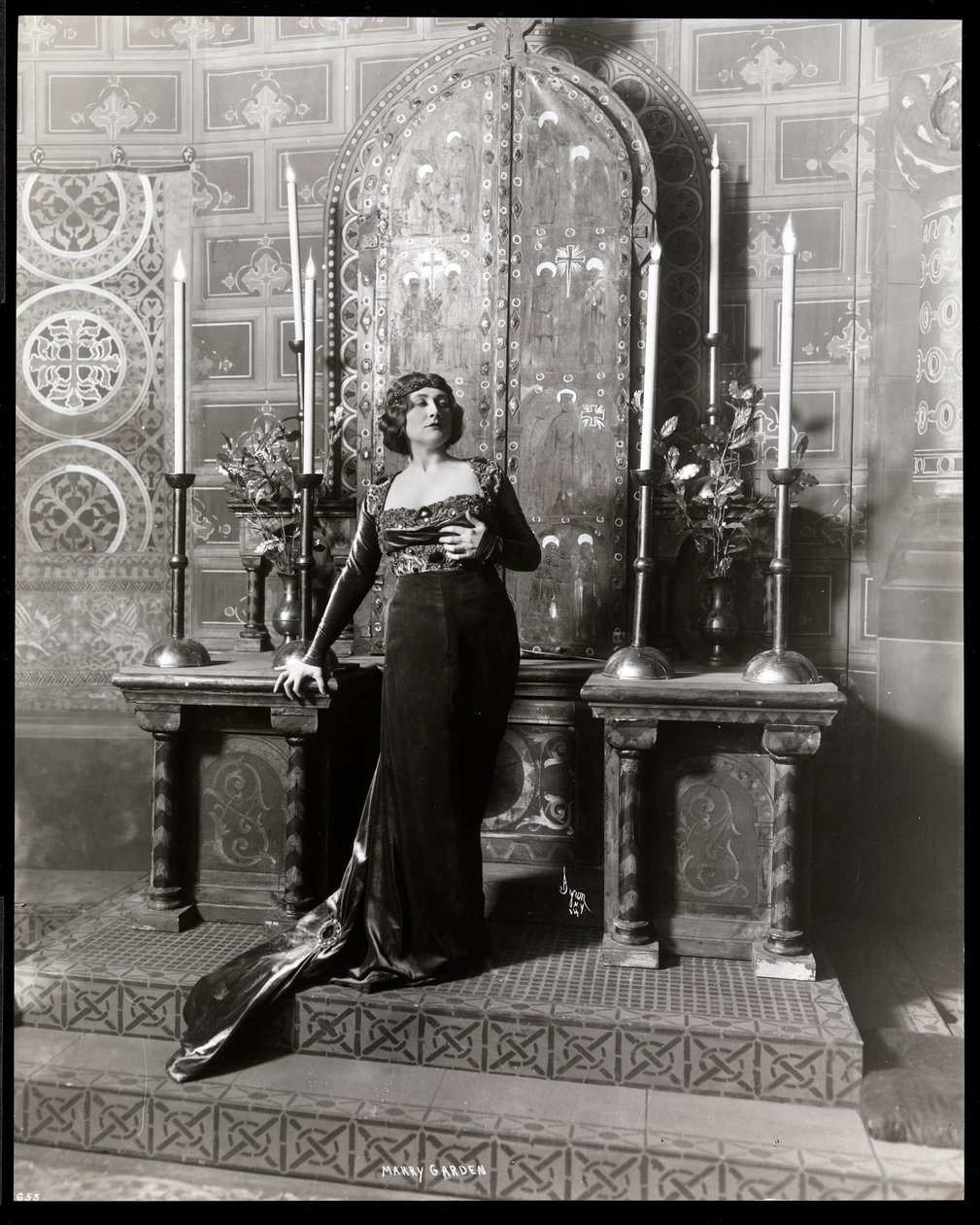 Mary Garden, ca. 1900 (sølv gelatinetryk) af Byron Company