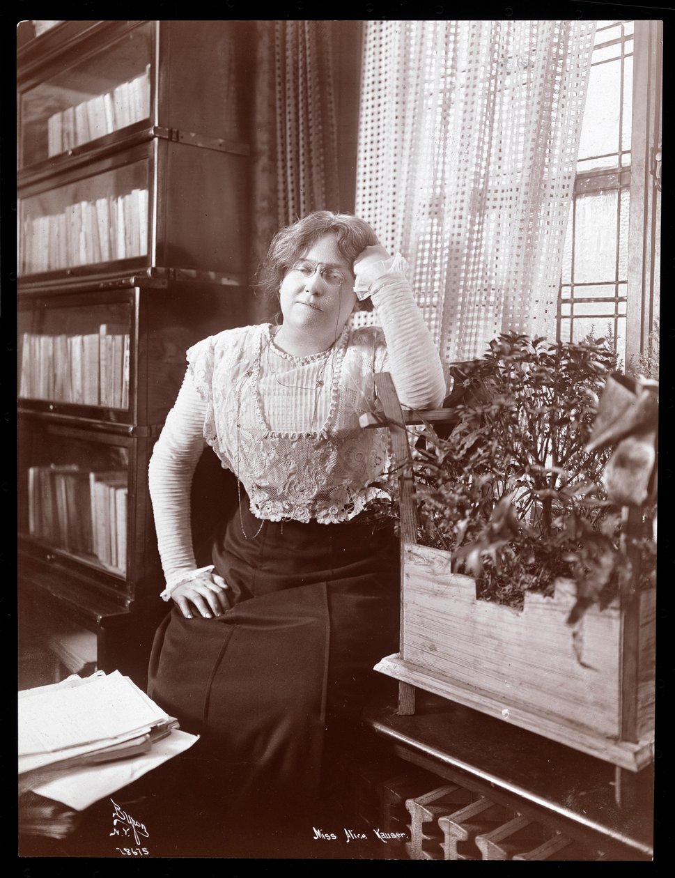 Miss Alice Kauser, 1910 (sølv gelatinetryk) af Byron Company