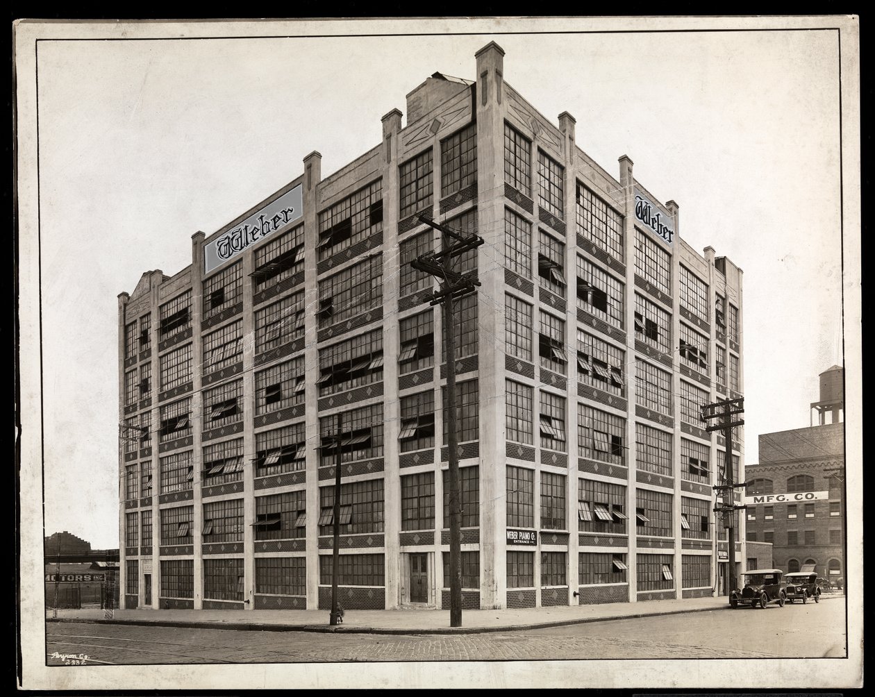 Aeolian Company-fabrikken, 138th Street og Willow Avenue, Bronx, New York, 1924 (sølvgelatineprint) af Byron Company