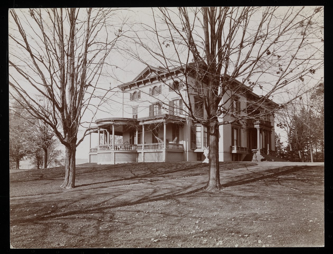 John Jacob Astors bolig i Rhinecliff, New York, 1893-94 (sølv gelatinetryk) af Byron Company