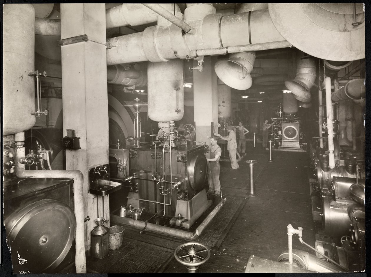 Et fyrrum på Hotel McAlpin, 1913 (sølv gelatinetryk) af Byron Company