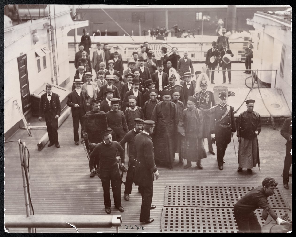 Den kinesiske statsmand Li Hung-Chang under sit besøg i USA, 1896 (sølvgelatineprint) af Byron Company