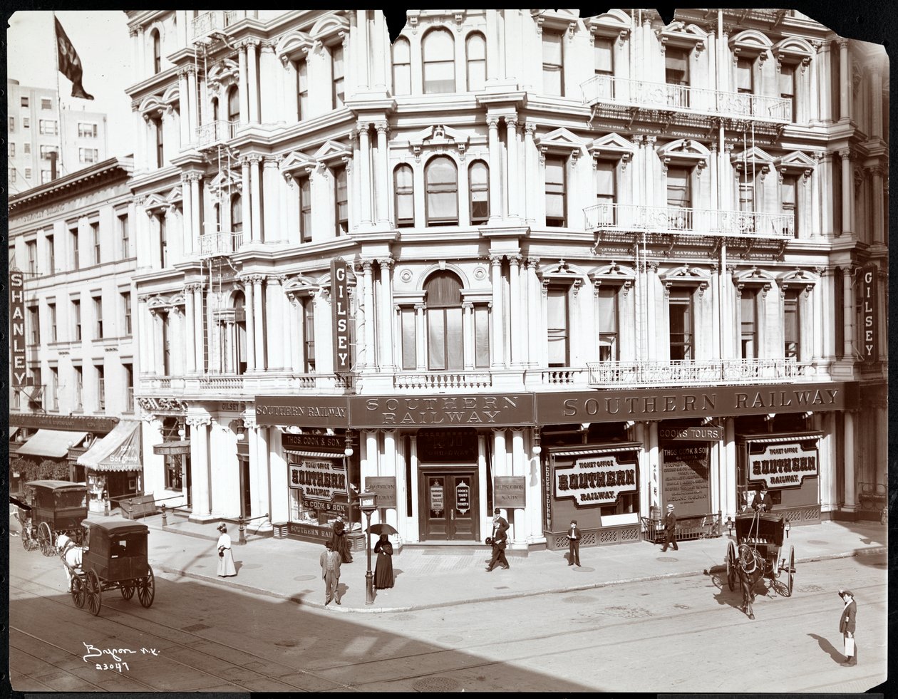Gilsey House, Broadway og 29th Street, New York, 1906 (sølv gelatinetryk) af Byron Company