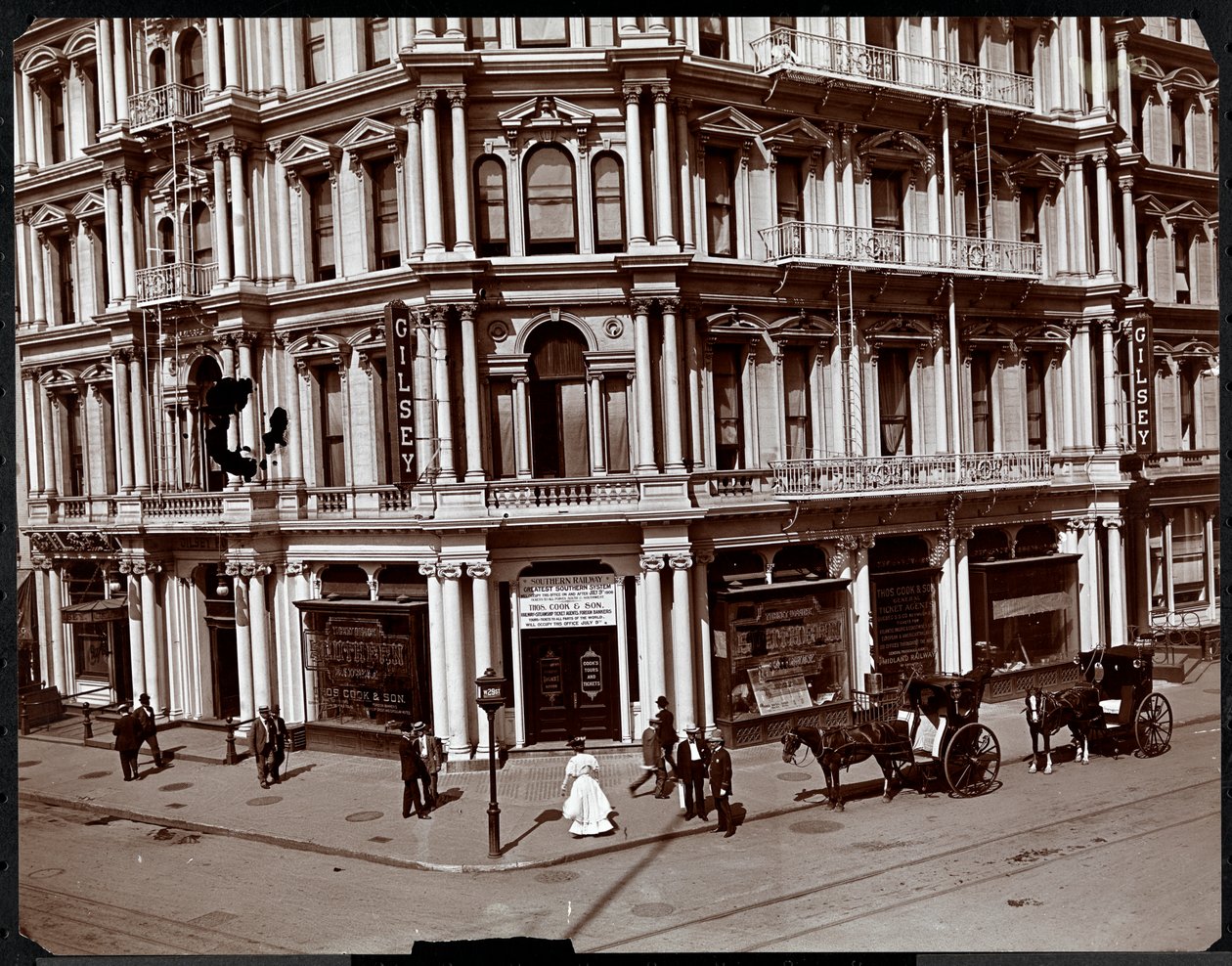 Gilsey House, Broadway and 29th Street, New York, ca. 1905 (sølv gelatinetryk) af Byron Company