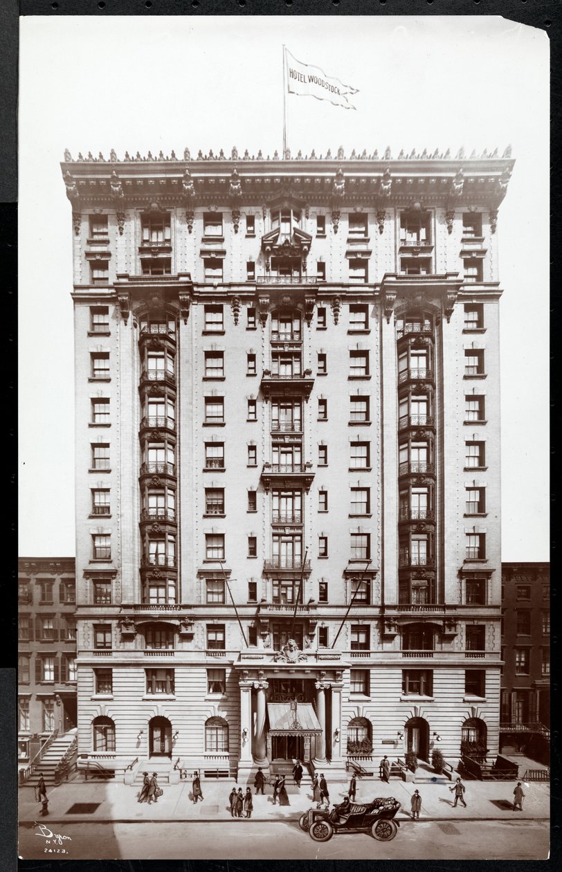 Hotel Woodstock på 127 West 43rd Street, New York, 1907 (sølv gelatinetryk) af Byron Company