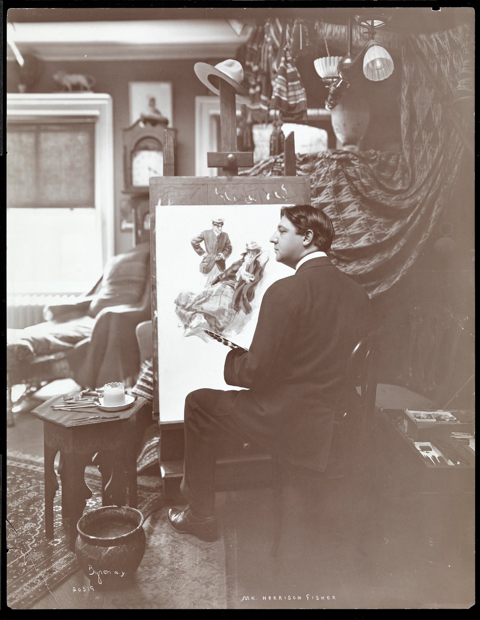 Mr. Harrison Fisher, 1905 (sølvgelatineprint) af Byron Company