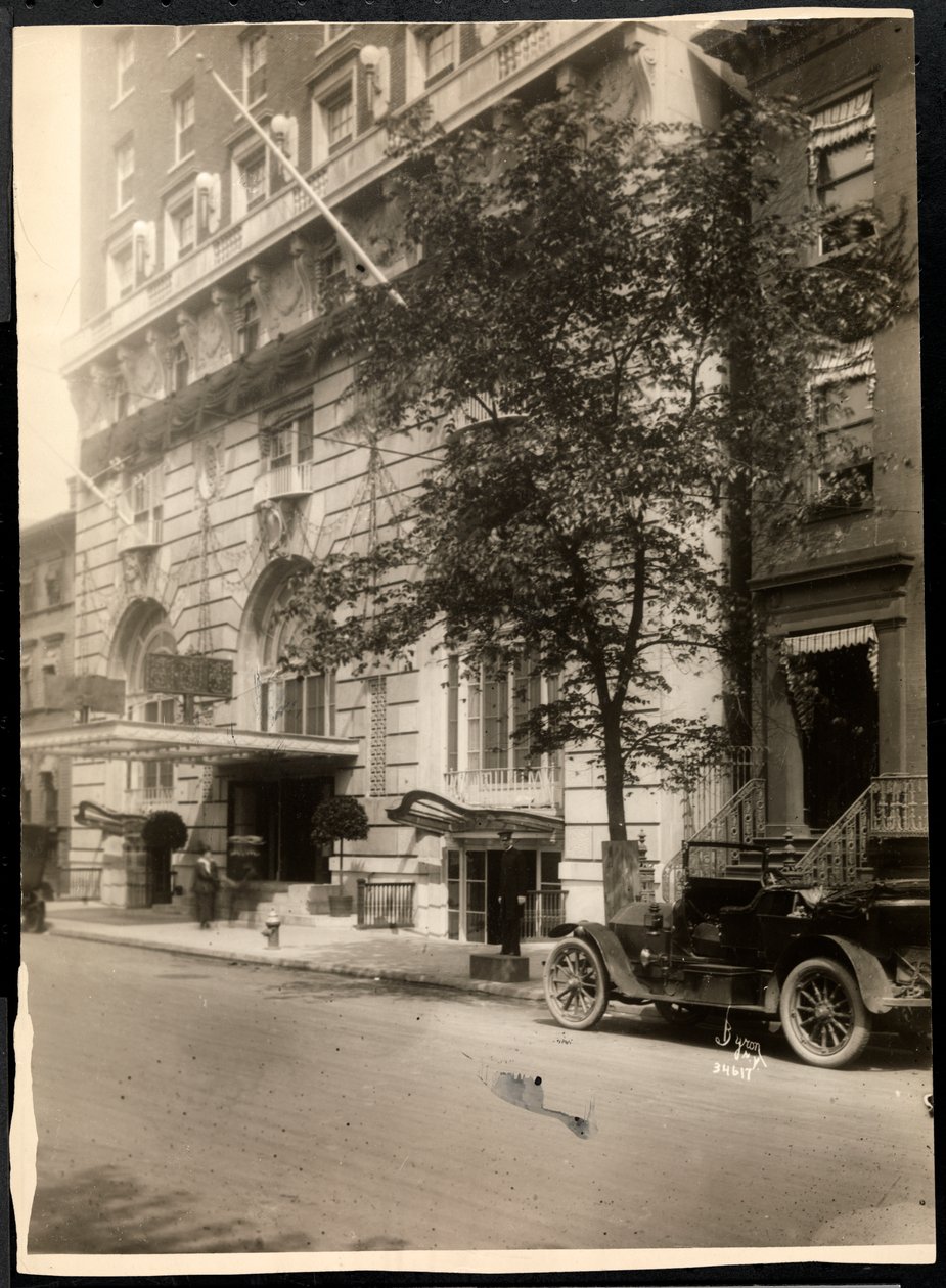 Udsigt over Robert Treat Hotel, Newark, New Jersey, 1916 (sølv gelatinetryk) af Byron Company