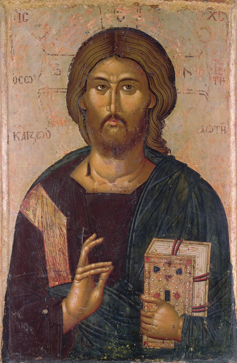 Kristus Forløseren, Livets Kilde, ca. 1393-94 (tempera på panel) af Byzantine