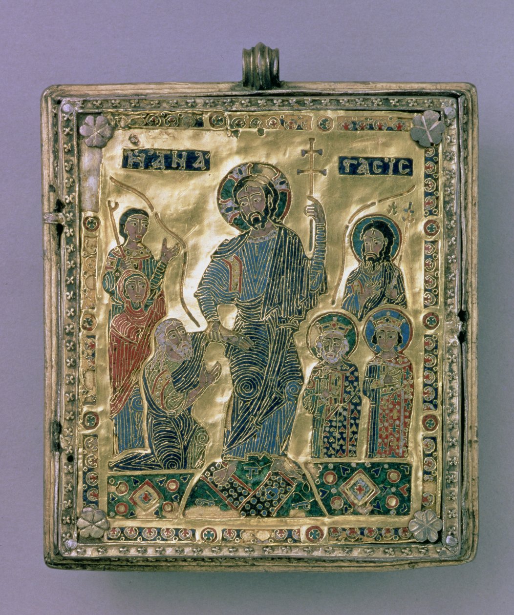 Anastasis (guld og emalje) af Byzantine