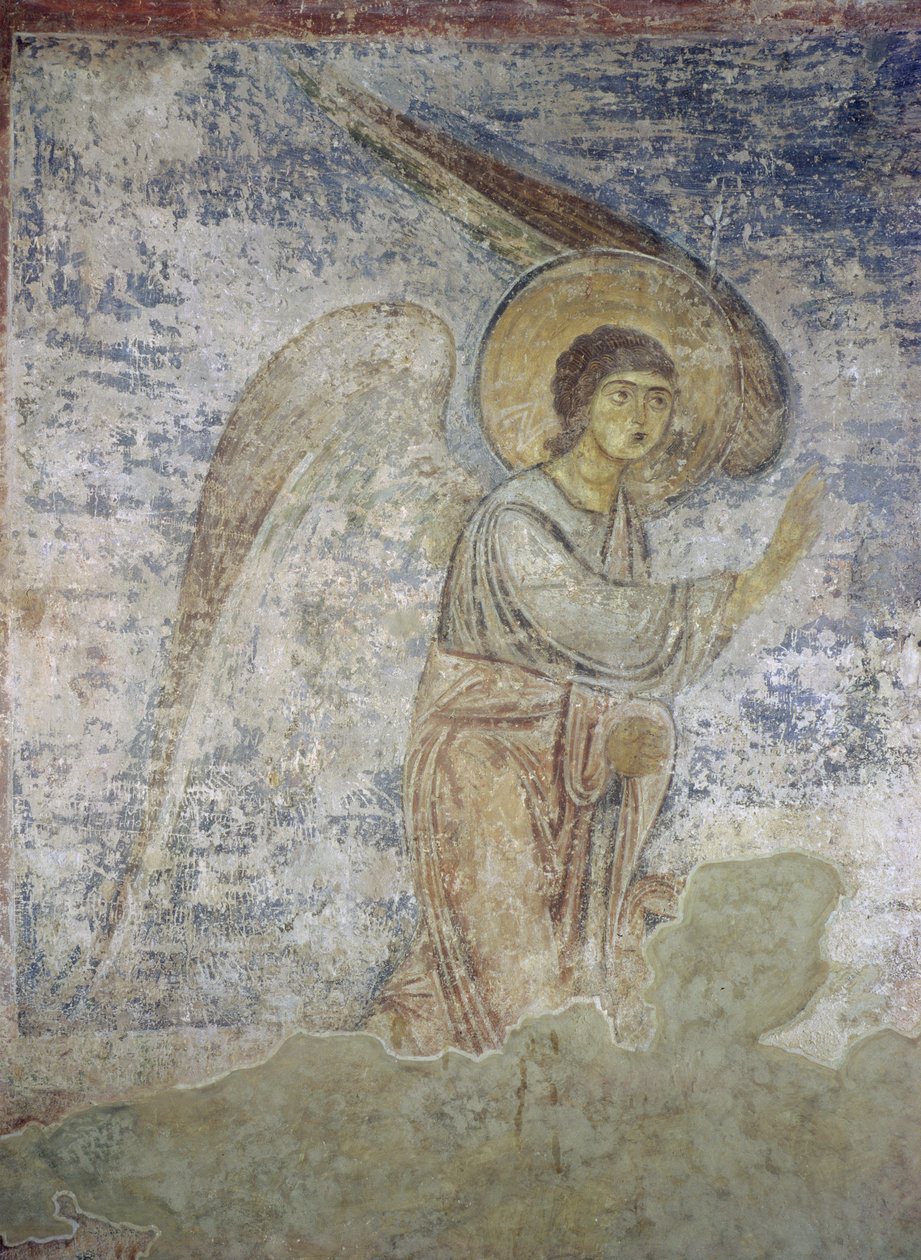 Ærkeenglen Gabriel, detalje fra kapellets interiør af Byzantine