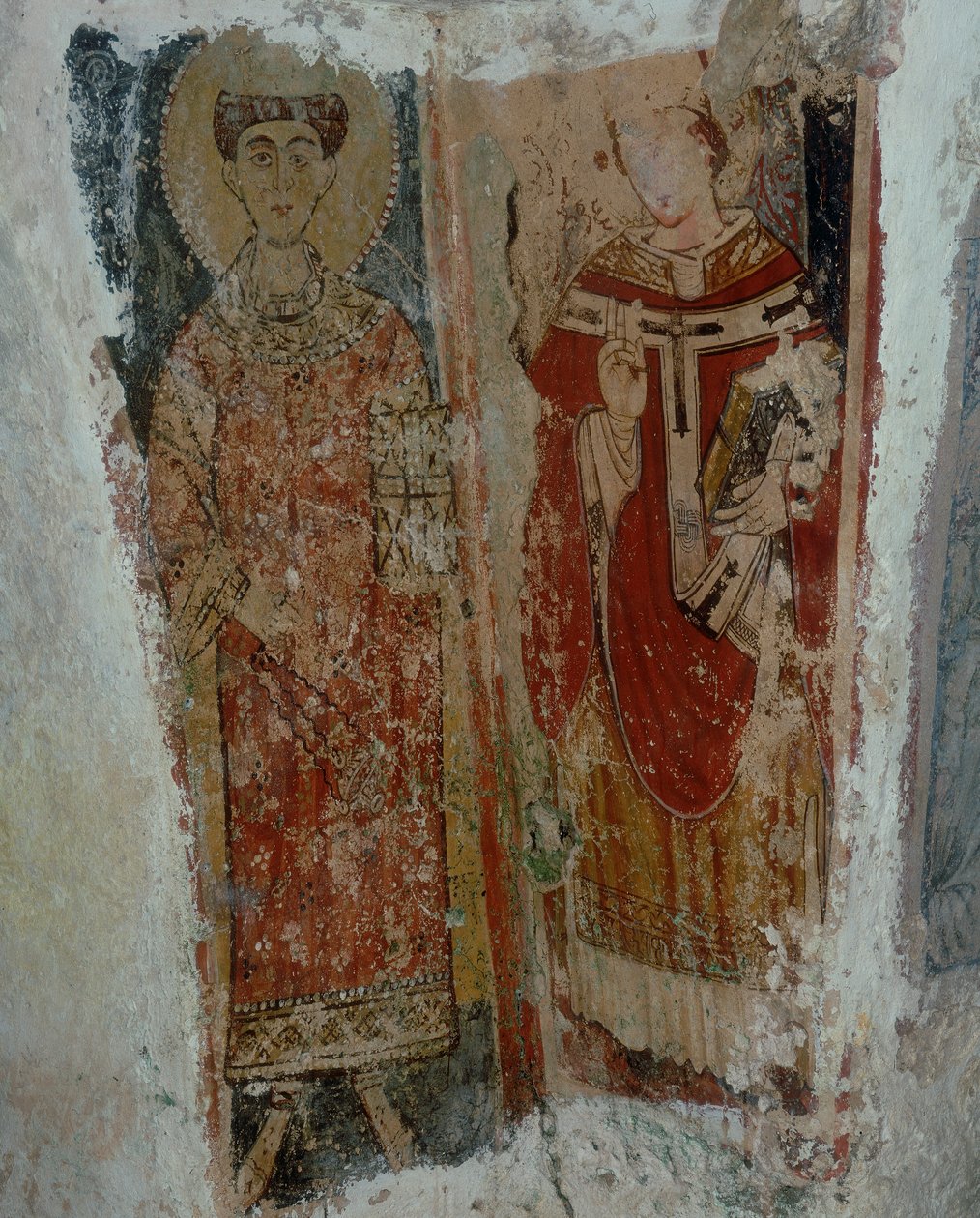 En diakon helgen og en biskop helgen af Byzantine School