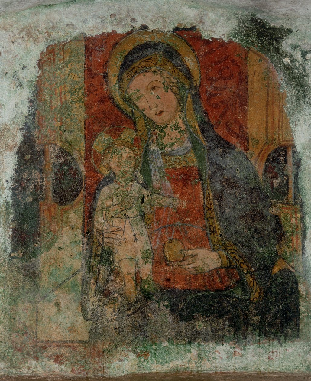 Madonna og barn af Byzantine School