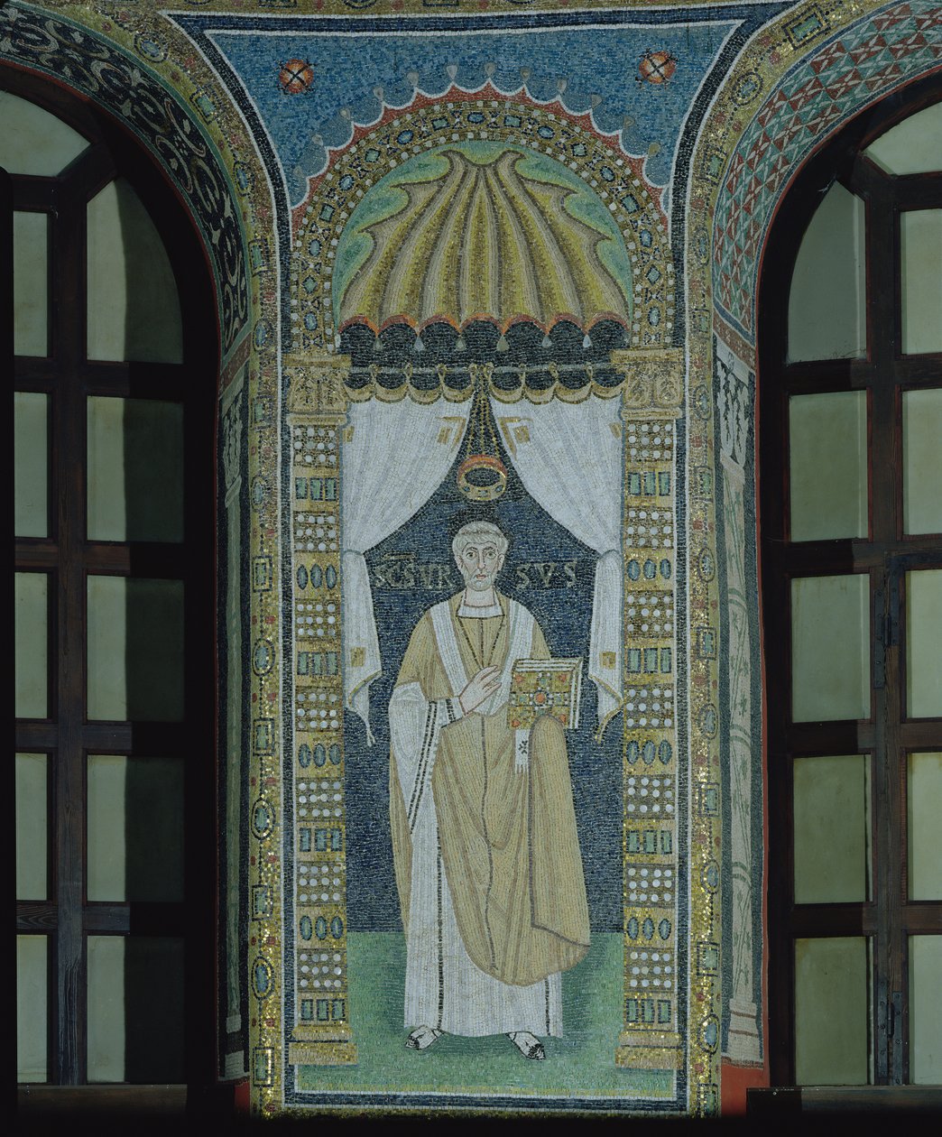 Orso, en biskop af Ravenna (mosaik) af Byzantine School