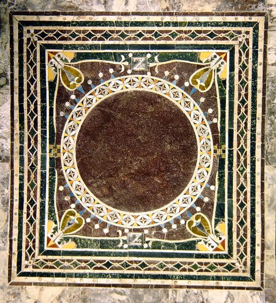 Mønster i opus sectile (mosaik) af Byzantine School