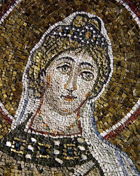 St. Eufemia Martyren (mosaik) af Byzantine School