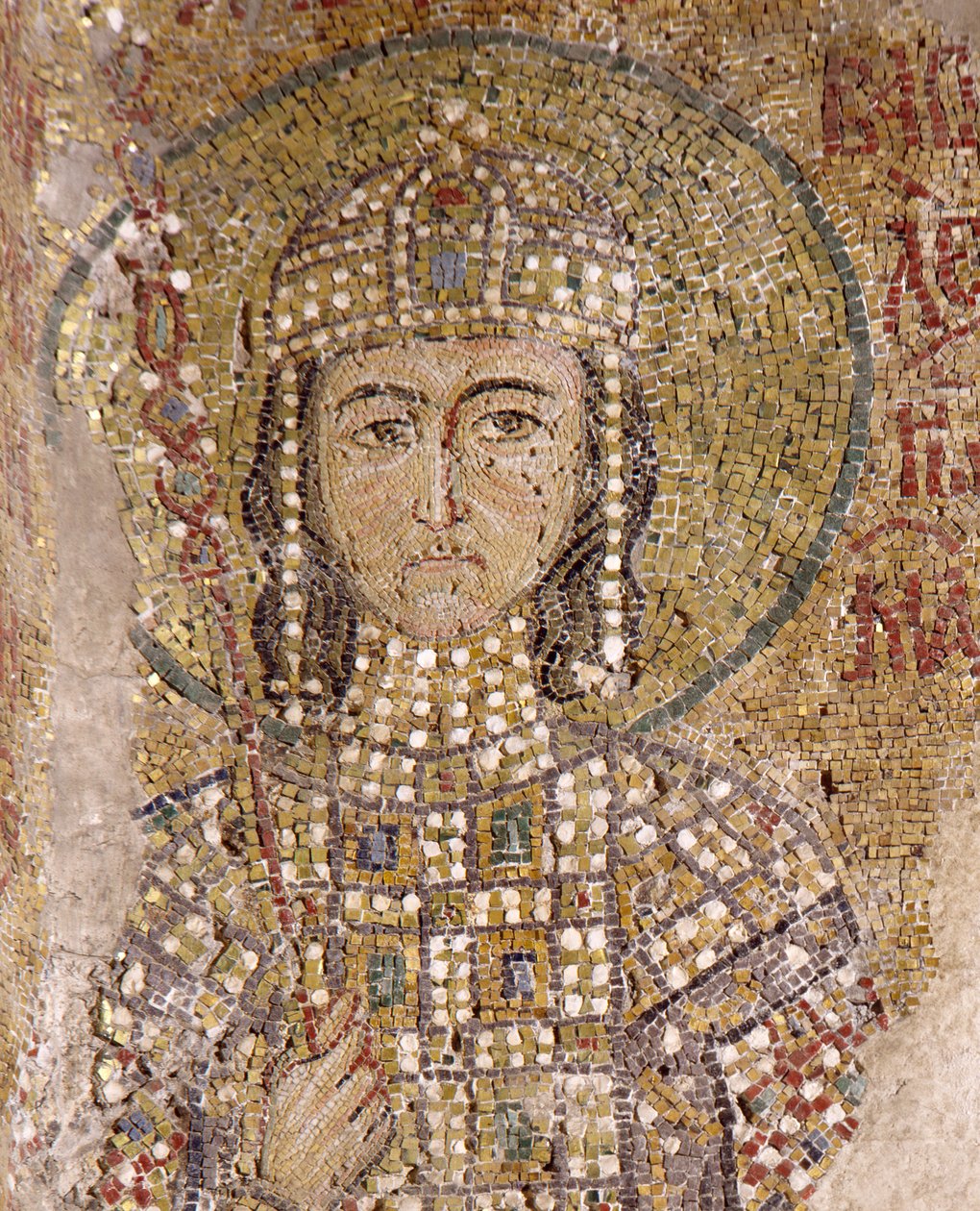Alexios Komnenos i Hagia Sophia (mosaik) af Byzantine