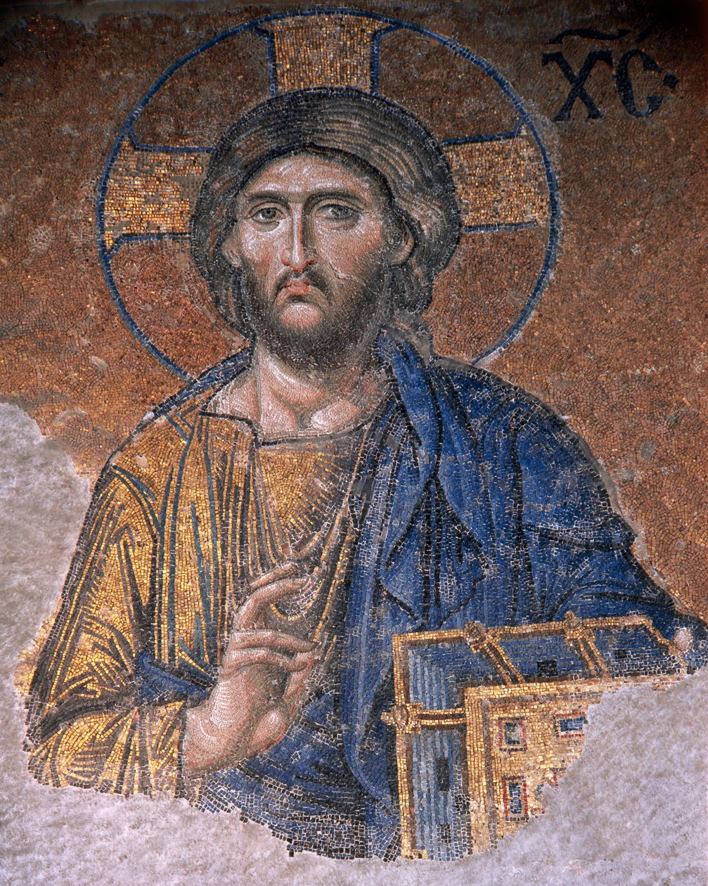 Deesis Kristus i Hagia Sophia (mosaik) af Byzantine