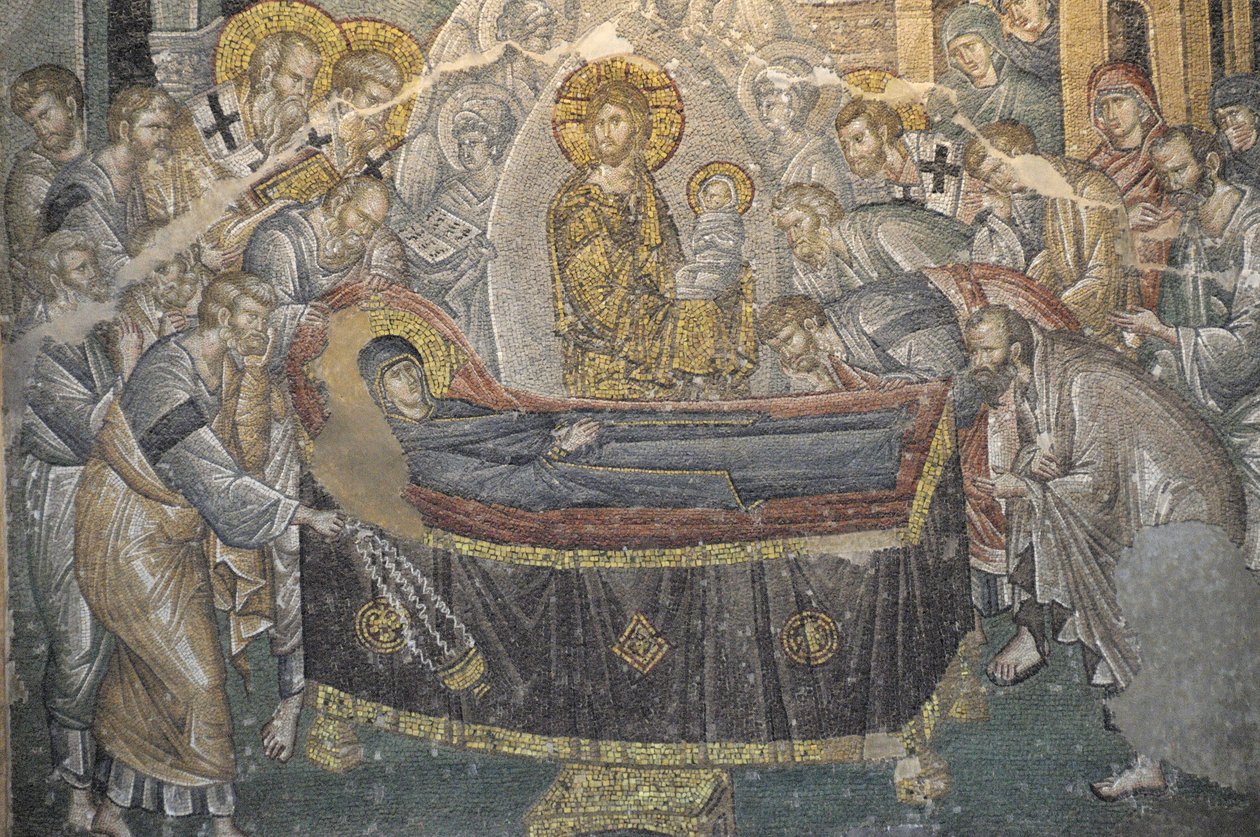 Fresco Saint Saviour i Chora kirke (Kariye Camii), Istanbul, Tyrkiet af Byzantine