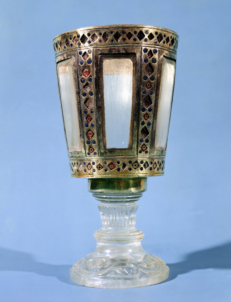 Sekskantet kop, skat fra Basilica di San Marco (sølv og bjergkrystal) af Byzantine