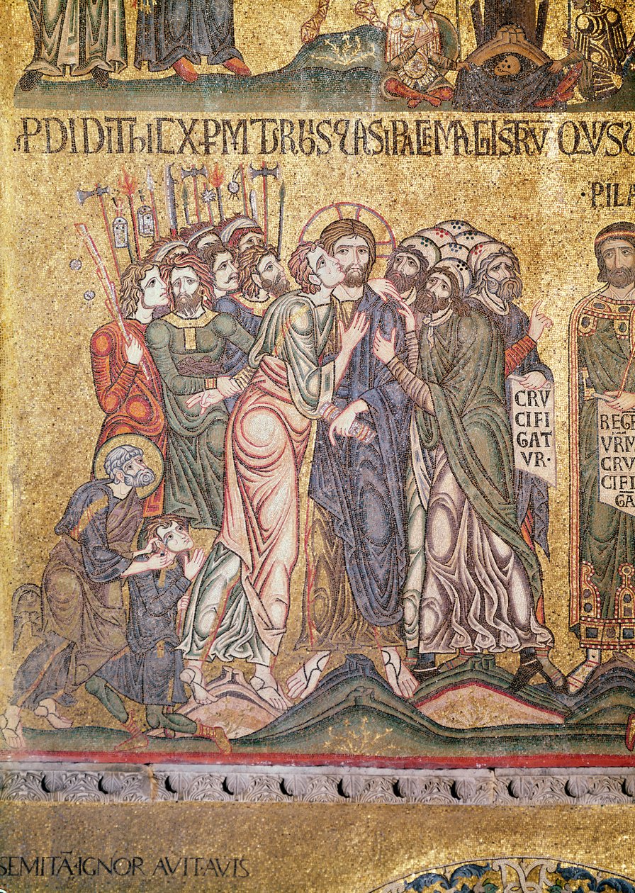 Judas kys (mosaik) af Byzantine