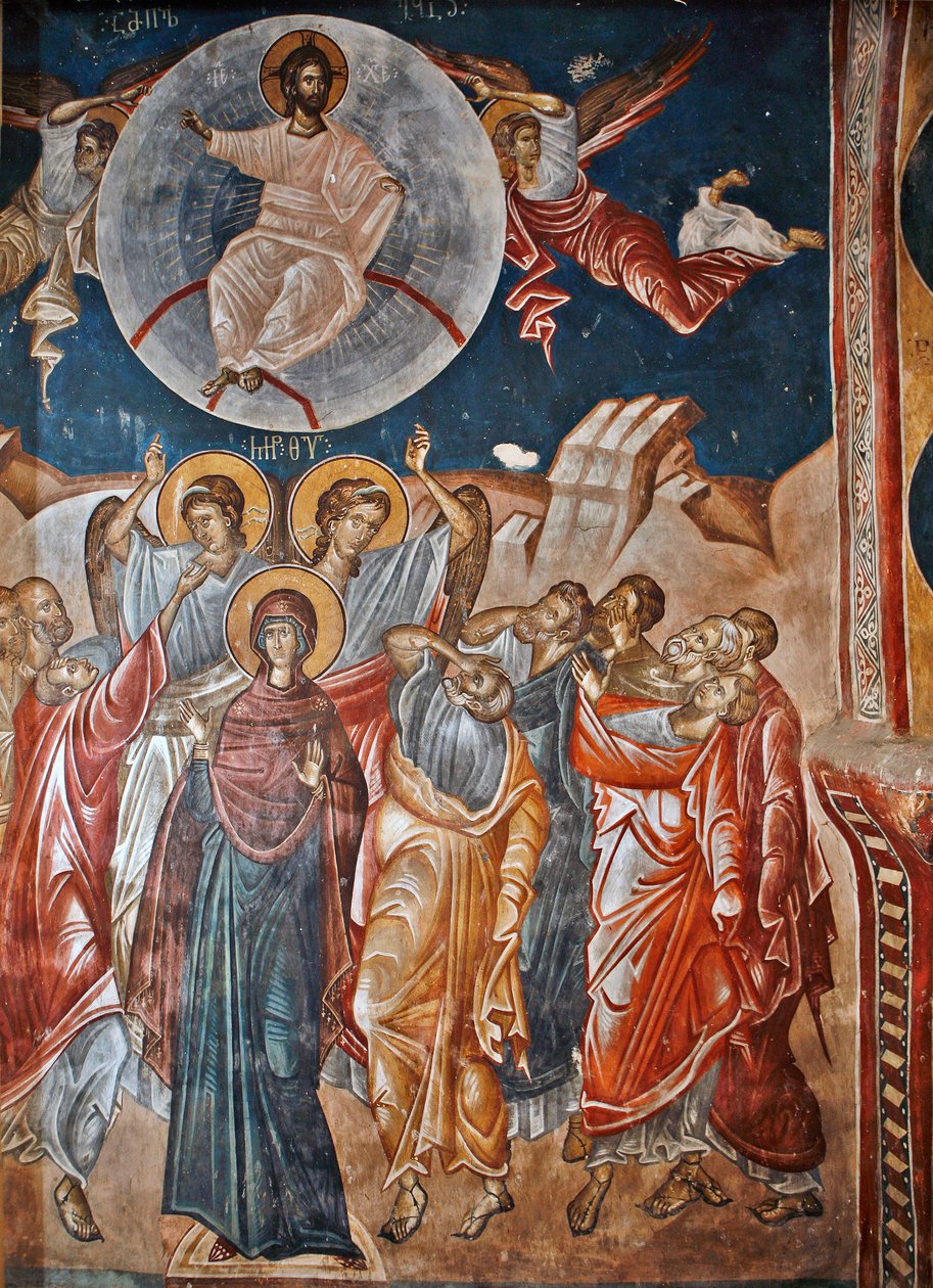 Opstandelsen - Peinture de Damiane (aktivt 14. århundrede) - 14. århundrede - Fresco - Saint George