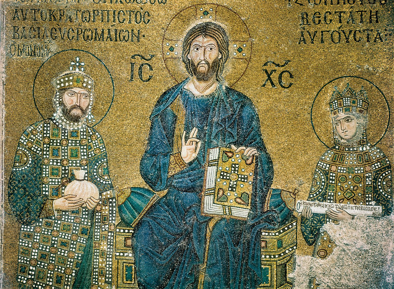 Zoe Mosaic, Hagia Sophia, Istanbul af Byzantine