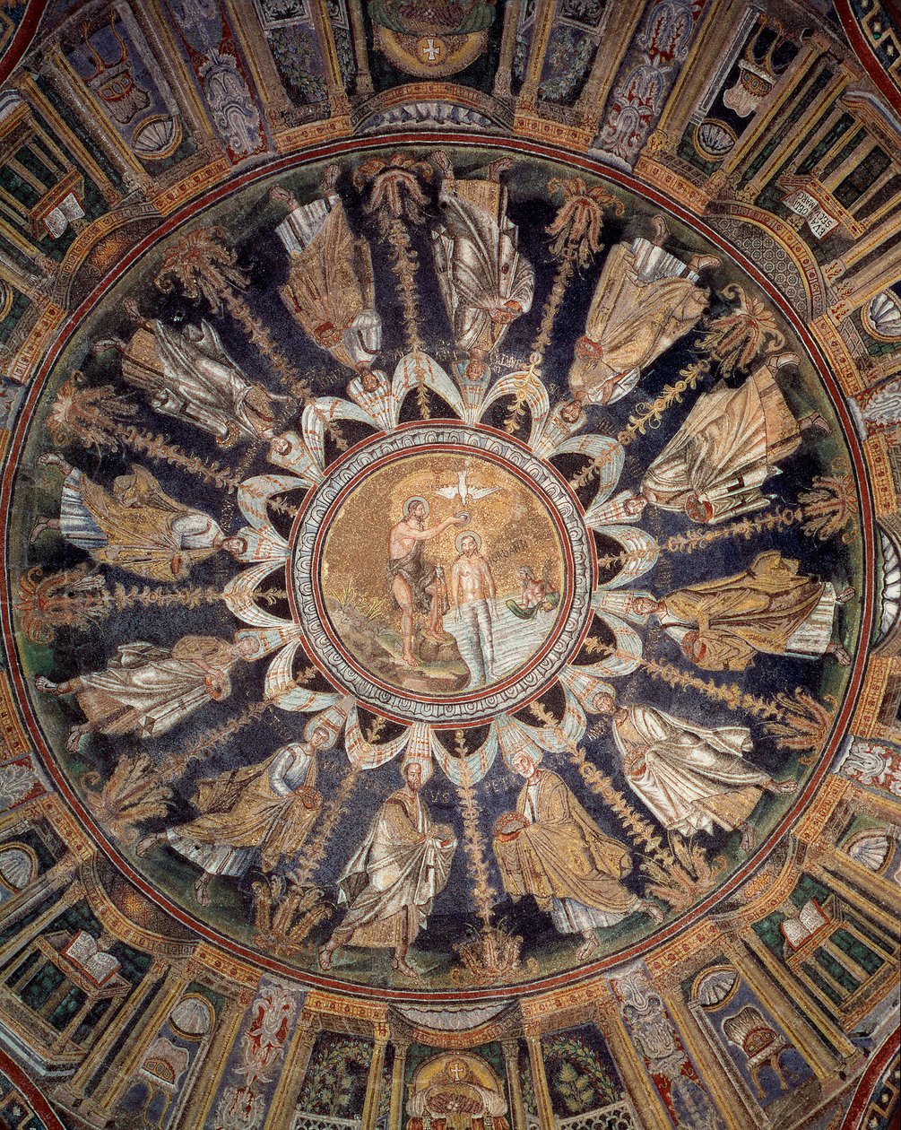 Apostlene (loftmosaik, 400-450) af Byzantine