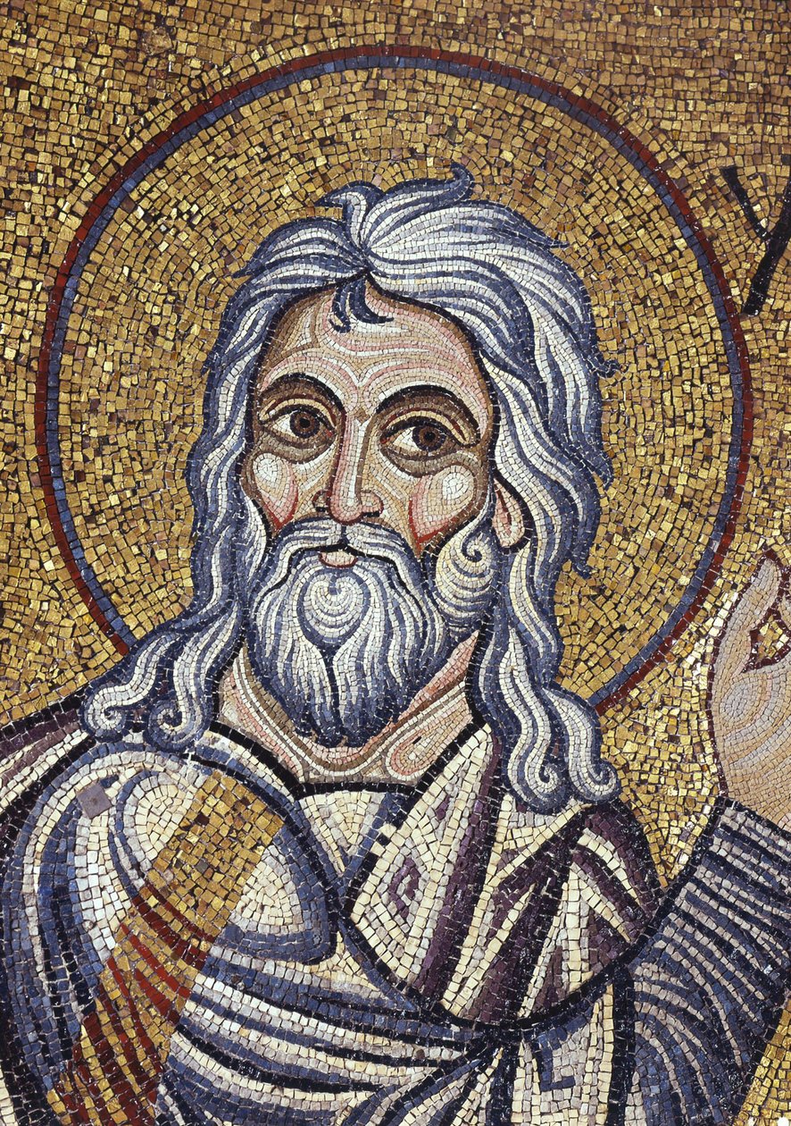 Profeten Esajas Detalje af indvendige mosaikker i St. Marks-basilikaen, 1100-tallet af Byzantine Byzantine