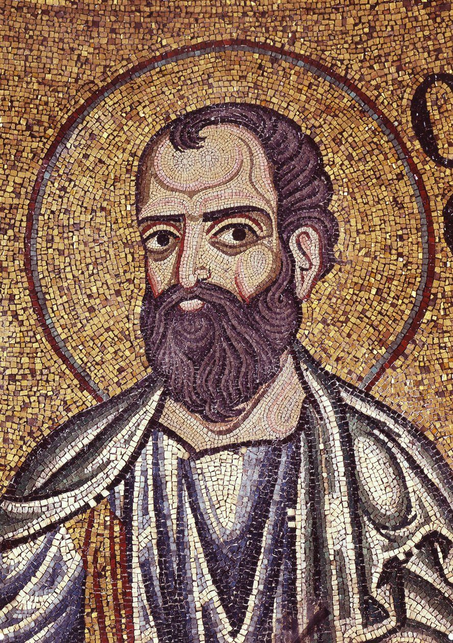 Profeten Malachi Detalje af indvendige mosaikker i St. Marks-basilikaen, 1100-tallet af Byzantine Byzantine