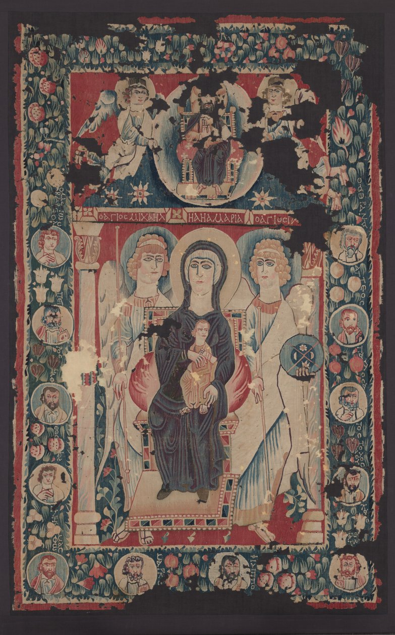 Icon of the Virgin & Child, 500sdani af Byzantine School